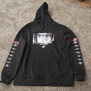 Black Graphic Hoodie